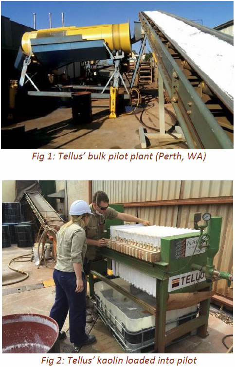 Tellus’ bulk pilot plant